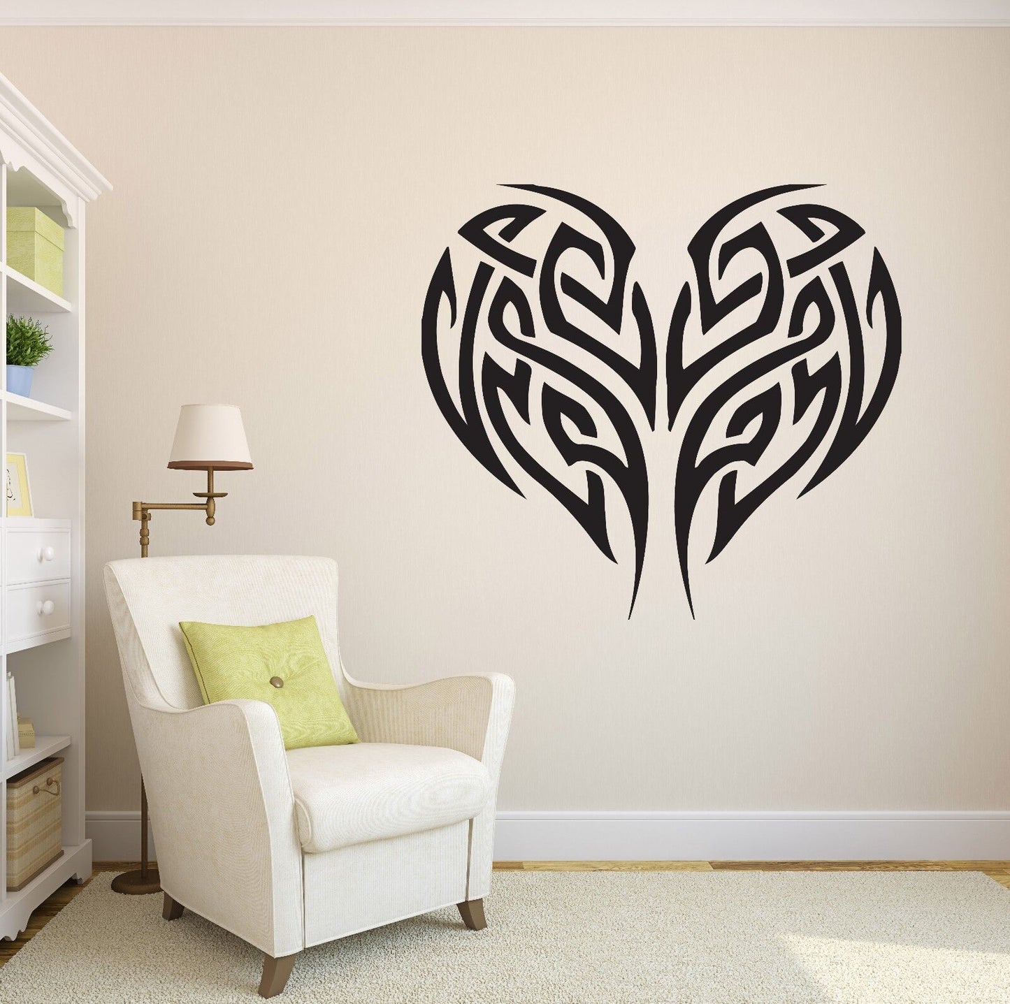 Wall Vinyl Sticker Decal Abstract Stylized Heart Line LoveTenderness (n013)