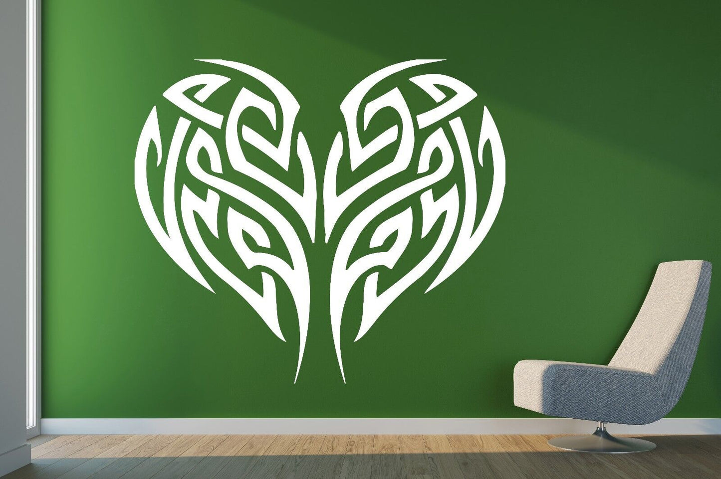 Wall Vinyl Sticker Decal Abstract Stylized Heart Line LoveTenderness (n013)