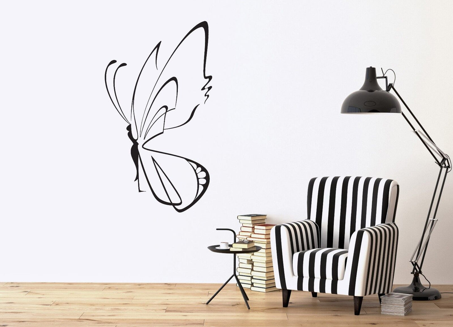 Wall Stickers Vinyl Beautiful ButterflyWings Magnificent Symbol Rebirth (n016)