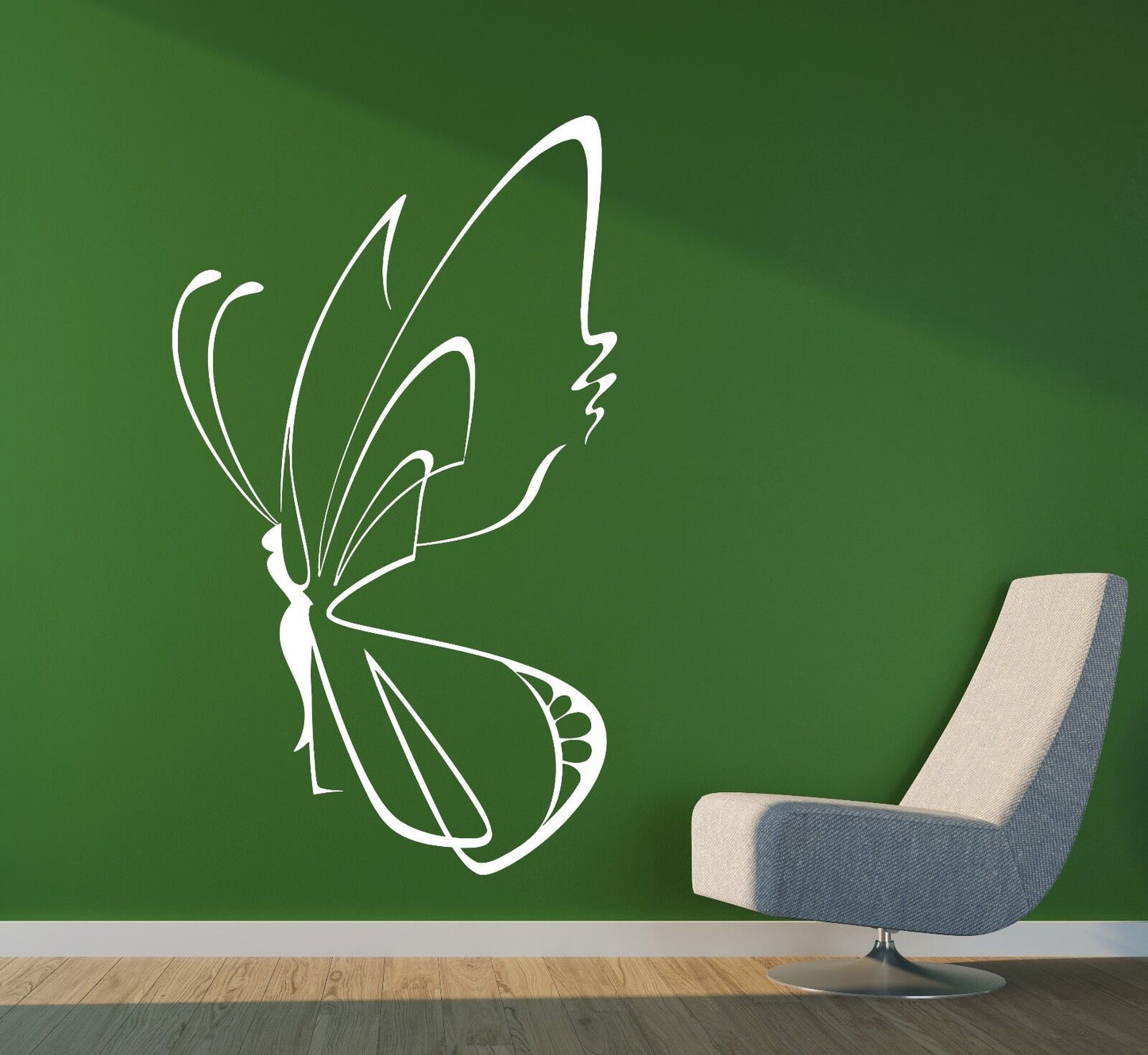 Wall Stickers Vinyl Beautiful ButterflyWings Magnificent Symbol Rebirth (n016)