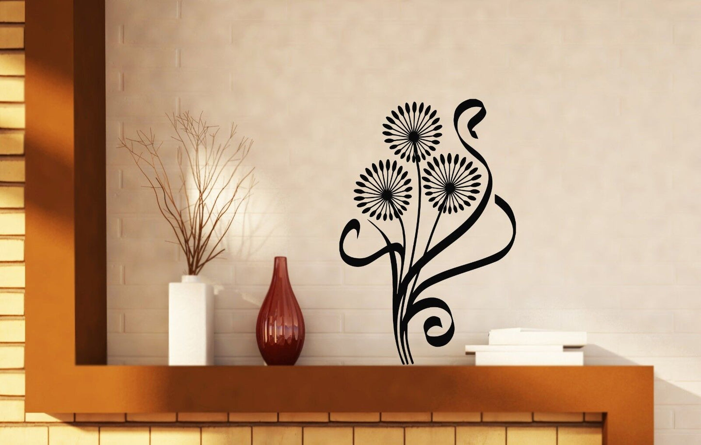 Wall Sticker Vinyl Decol  Dandelion Good Spirit of the Earth Spring (n021)