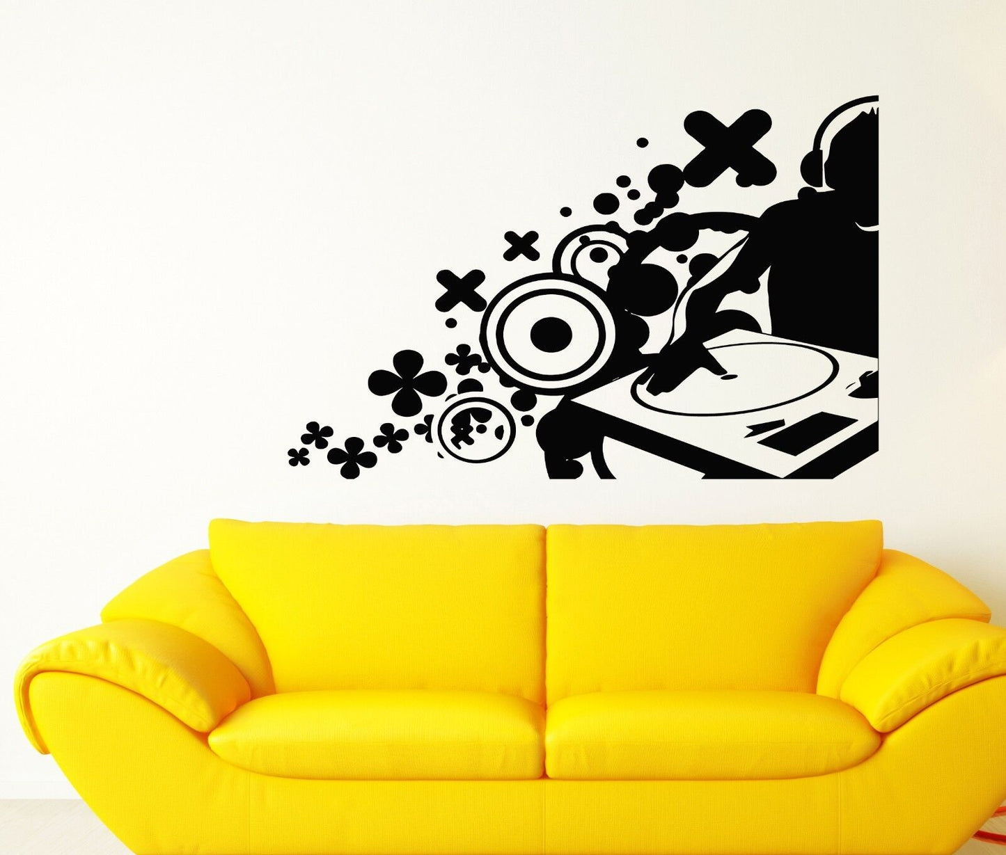 Autocollant mural en vinyle, décor DJ House Pop Hip Hop artiste Rap (n023)