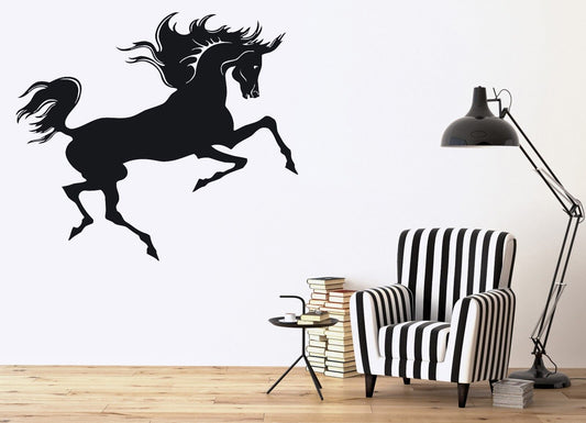 Wall Stickers Vinyl Decal Magnificent Beauty Horse Mane Tail  (n032)