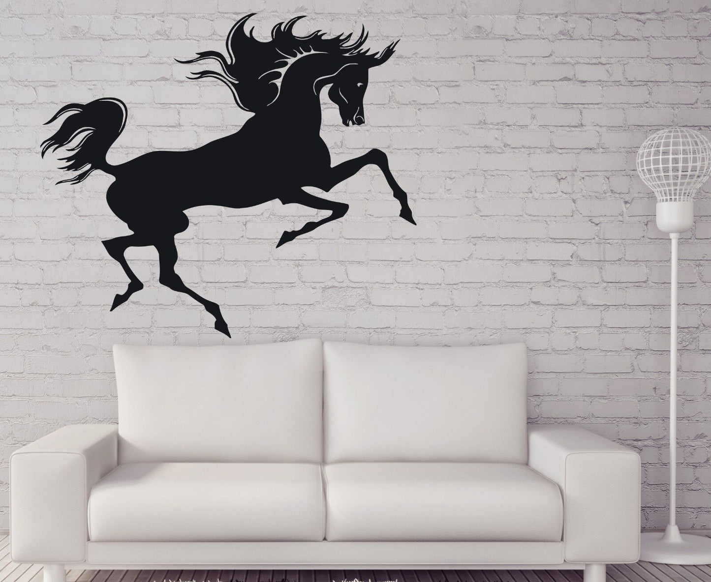 Wall Stickers Vinyl Decal Magnificent Beauty Horse Mane Tail  (n032)