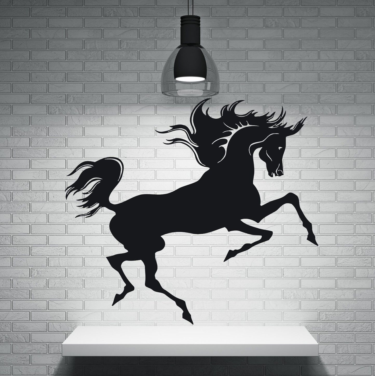 Wall Stickers Vinyl Decal Magnificent Beauty Horse Mane Tail  (n032)