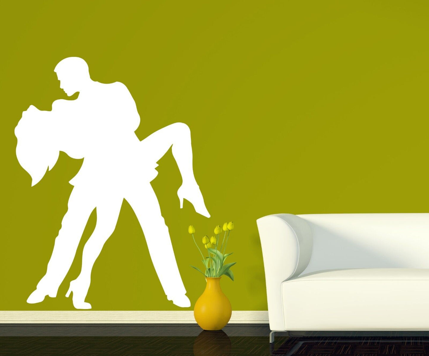 Wall Sticker Vinyl Decal Tango Dancers Samba Rumba Man and Woman Passion (n034)