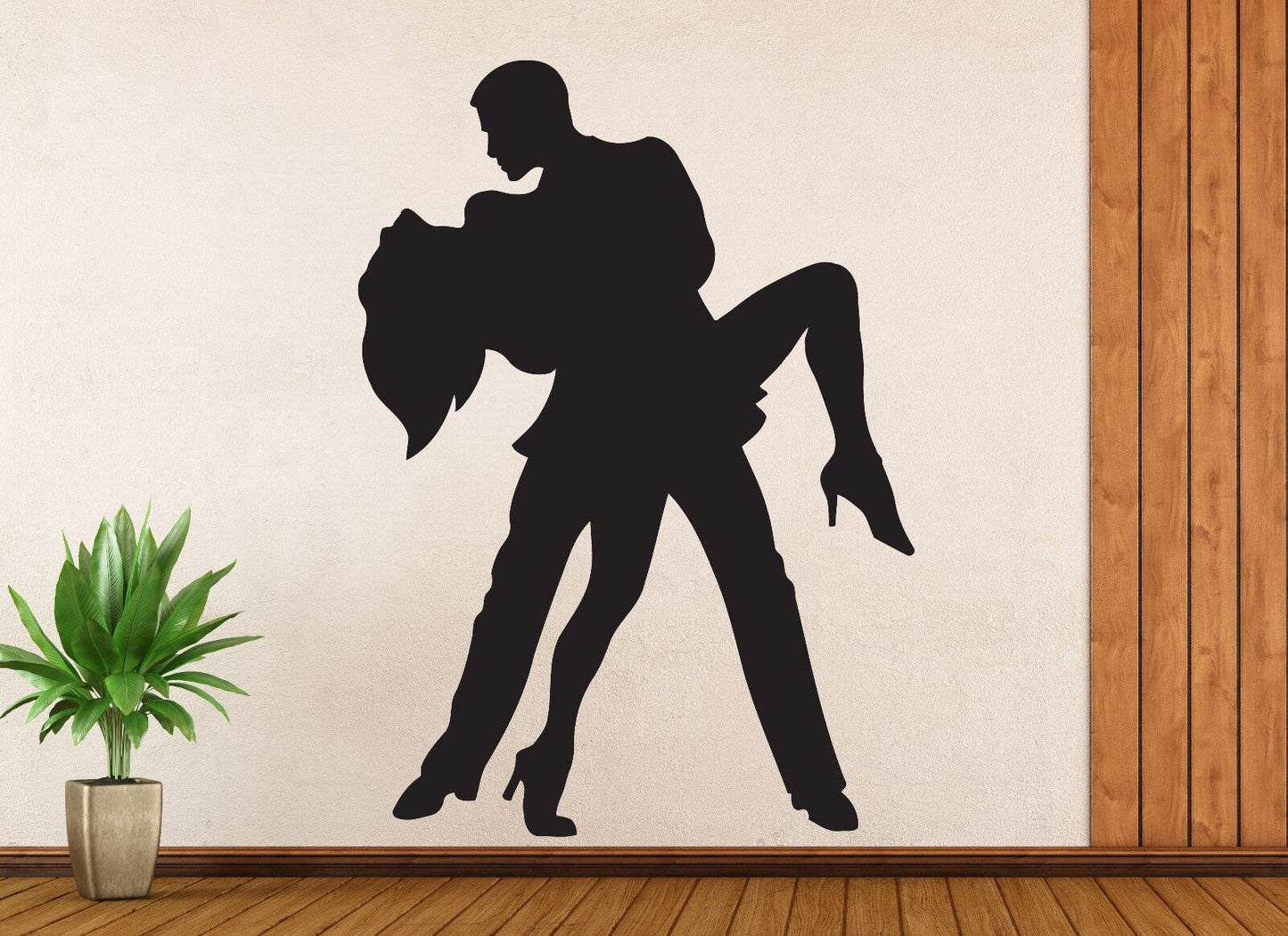 Autocollant mural en vinyle, danseurs de Tango, Samba Rumba, Passion homme et femme (n034)