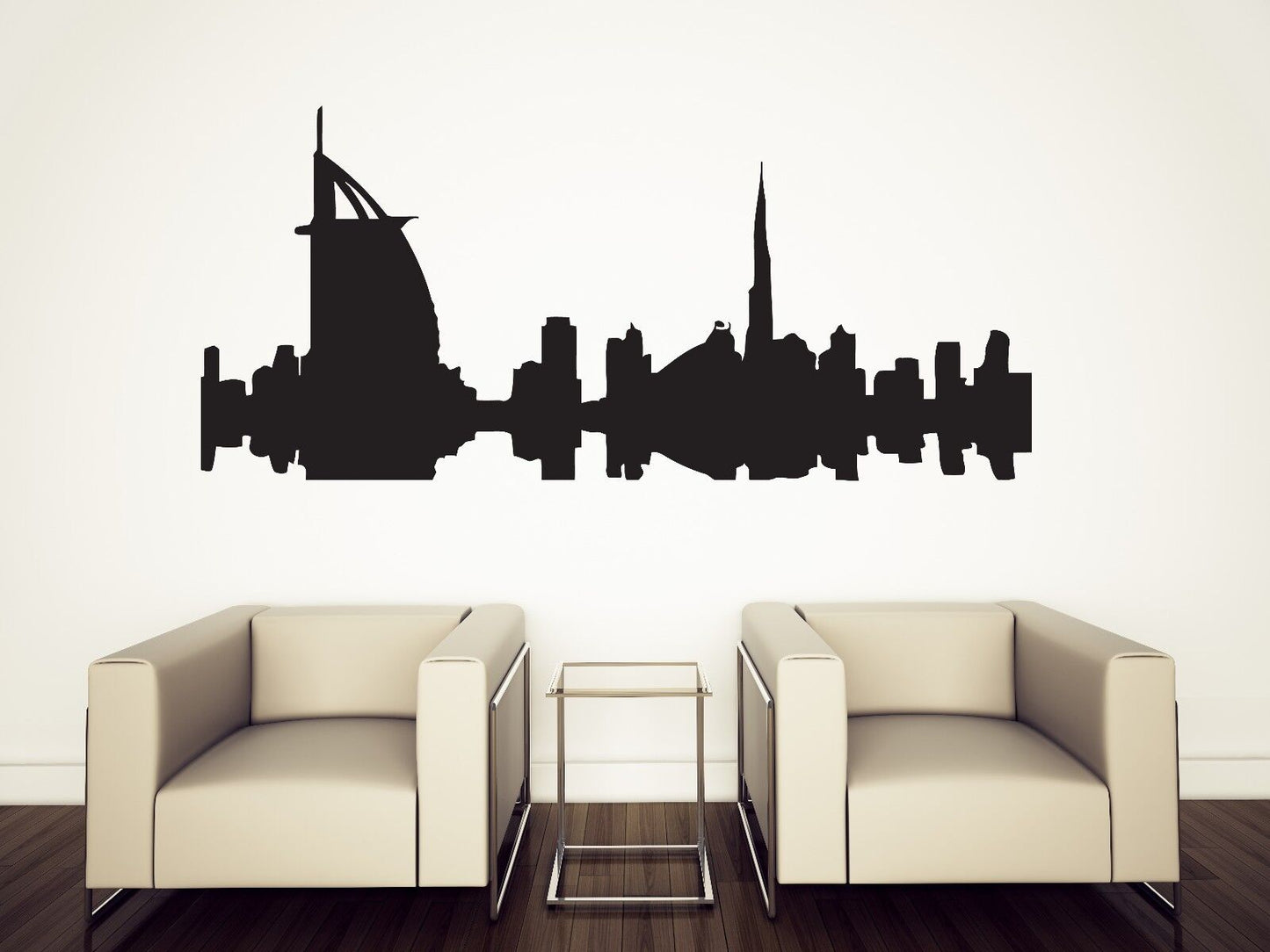 Wall Sticker Vinyl Silhouette Beautiful City Dubai Hotel BURJ AL ARAB (n054)