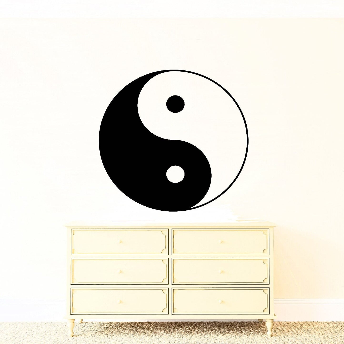 Wall Vinyl Sticker Decor Yin Yang Unity And Struggle Opposites (n056)