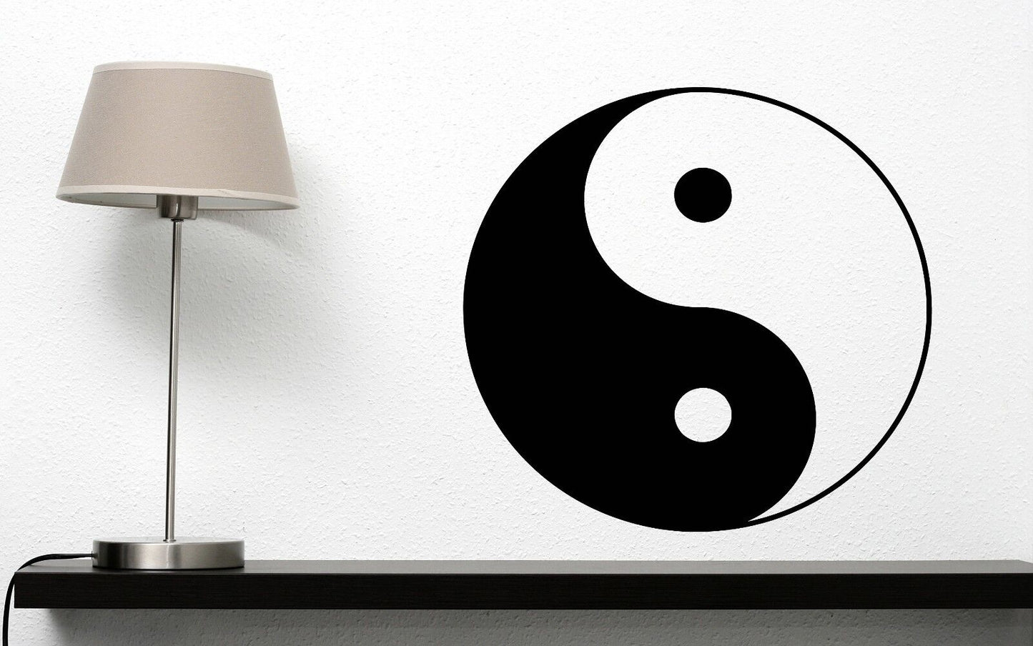 Autocollant mural en vinyle, décor Yin Yang, unité et lutte opposées (n056)