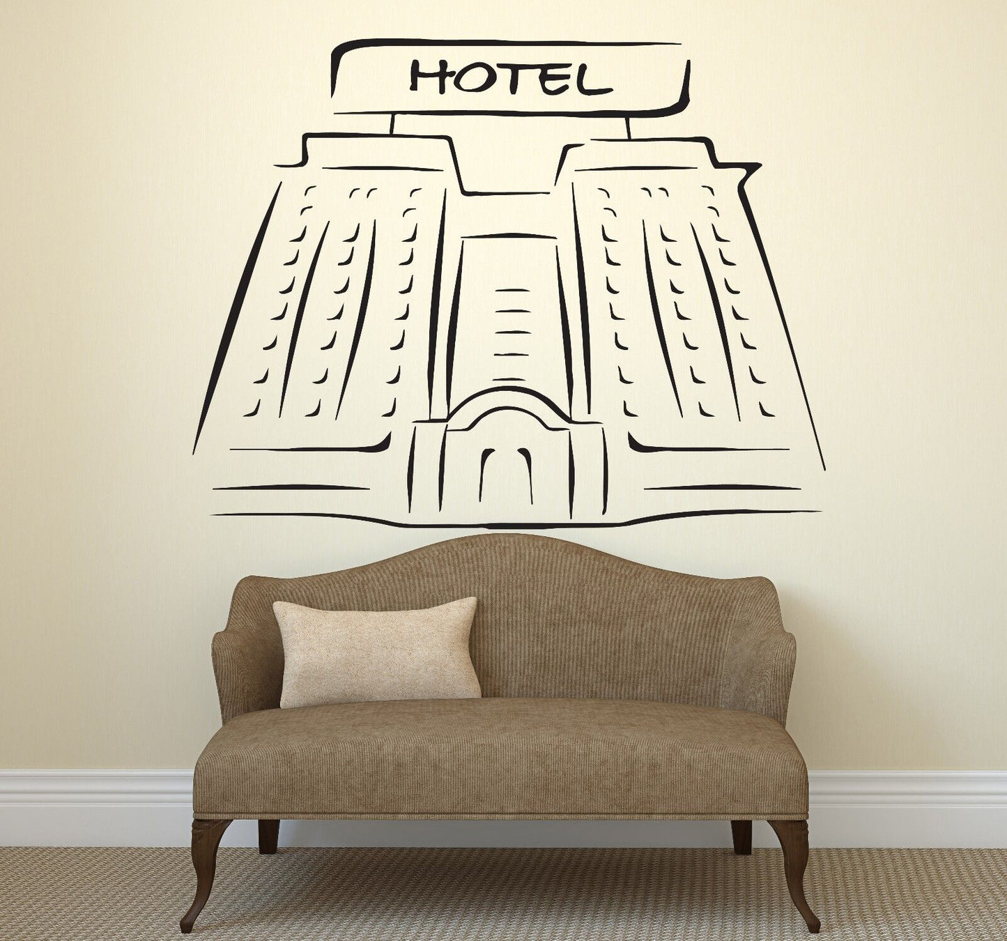 Wall Sticker Vinyl Decal Building Casino Hotel Sign Floors Decor (n060)