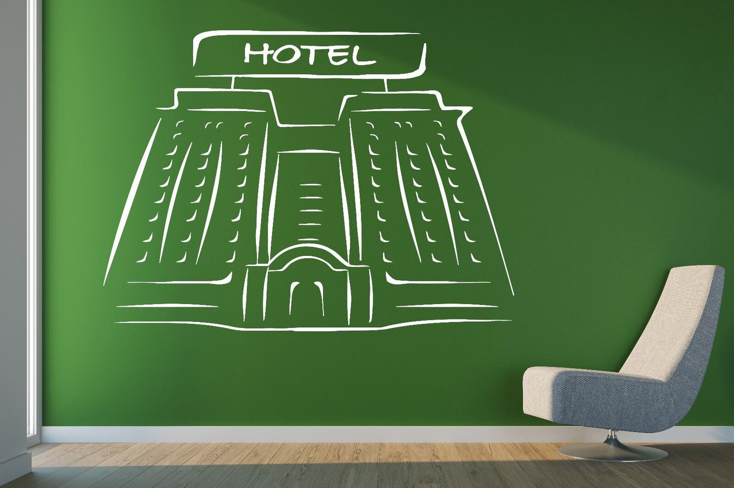 Wall Sticker Vinyl Decal Building Casino Hotel Sign Floors Decor (n060)