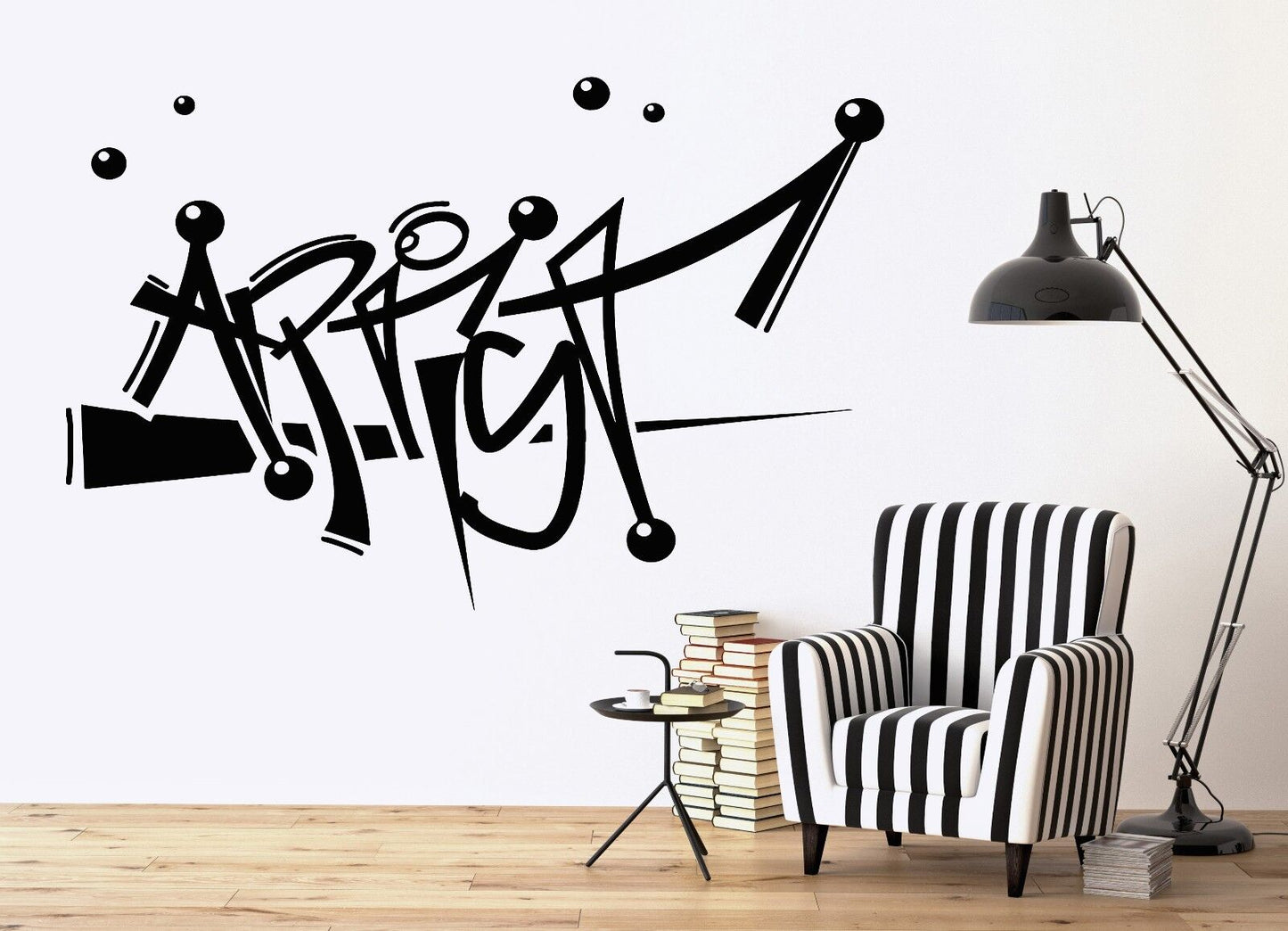 Wall Sticker Vinyl Decal Funny Inscription Artist Clown Ausing Letters (n067)