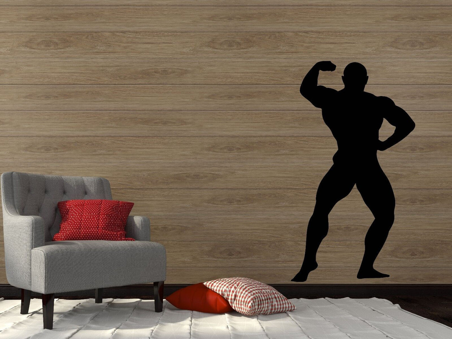 Autocollant mural en vinyle, sport, Fitness, bodybuilder, Mr. Olympia Art (n072)