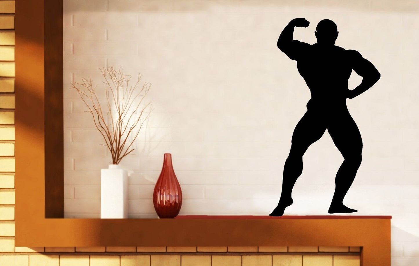 Wall Vinyl Sticker Sports Fitness Bodybuilder Mr. Olympia Art (n072)