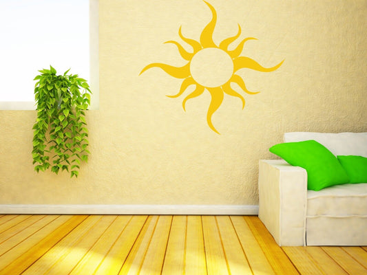 Wall Vinyl Sticker Warm Rays of Sun Light Joy Spring Decor (n095)