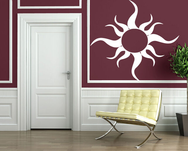 Wall Vinyl Sticker Warm Rays of Sun Light Joy Spring Decor (n095)