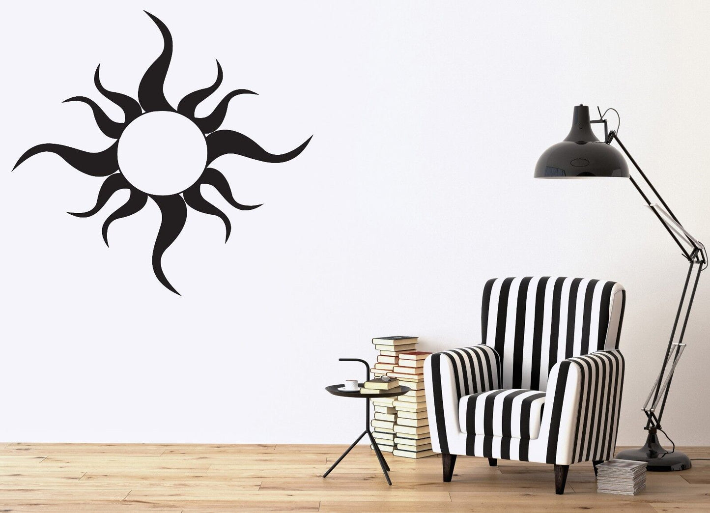 Wall Vinyl Sticker Warm Rays of Sun Light Joy Spring Decor (n095)