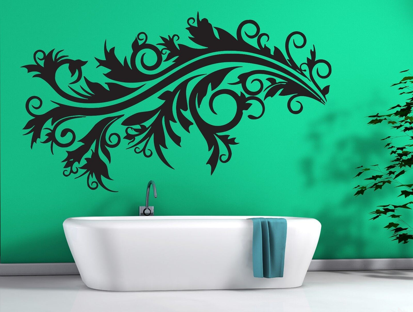 Wall Sticker Vinyl Decal Branch Beautiful Ornament Decoration Interior (n129)