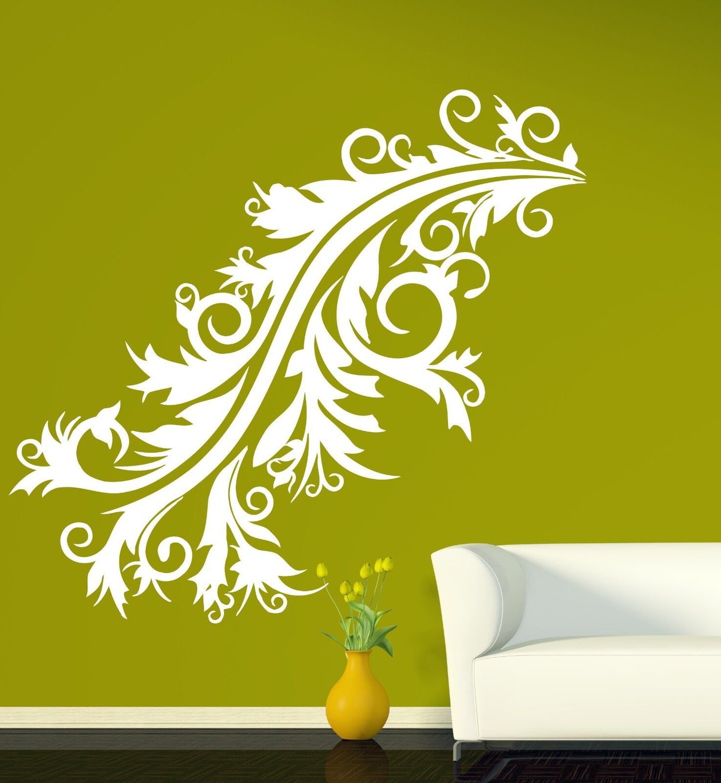 Wall Sticker Vinyl Decal Branch Beautiful Ornament Decoration Interior (n129)