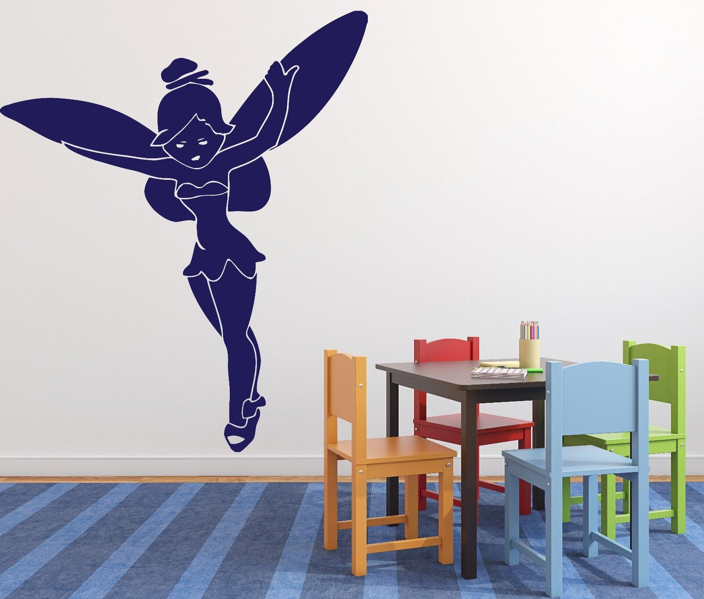 Wall Vinyl Sticker Decal Fairy Tinkerbell Small and Beautiful Sorceress (n136)