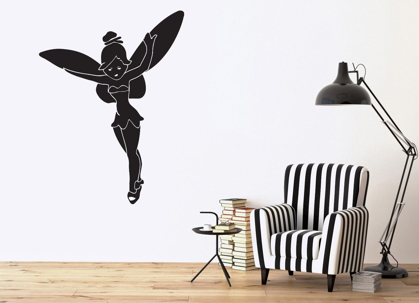 Wall Vinyl Sticker Decal Fairy Tinkerbell Small and Beautiful Sorceress (n136)