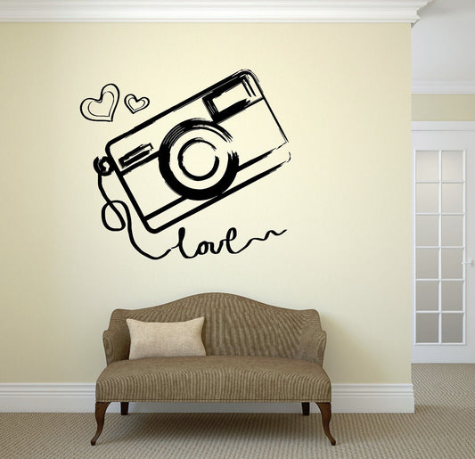 Autocollant mural en vinyle pour Photo, photographie, chambre d'enfant, chambre d'adolescent, fille d'amour (ig2046)