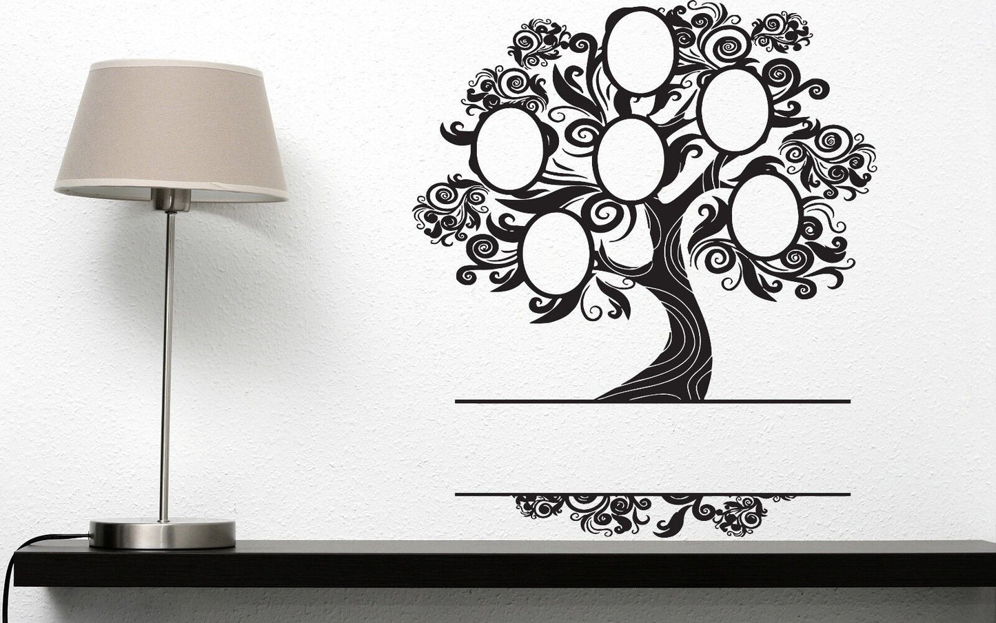 Wall Sticker Vinyl Decal Heraldic Family Tree Frame Pictures Ancestral (n150)