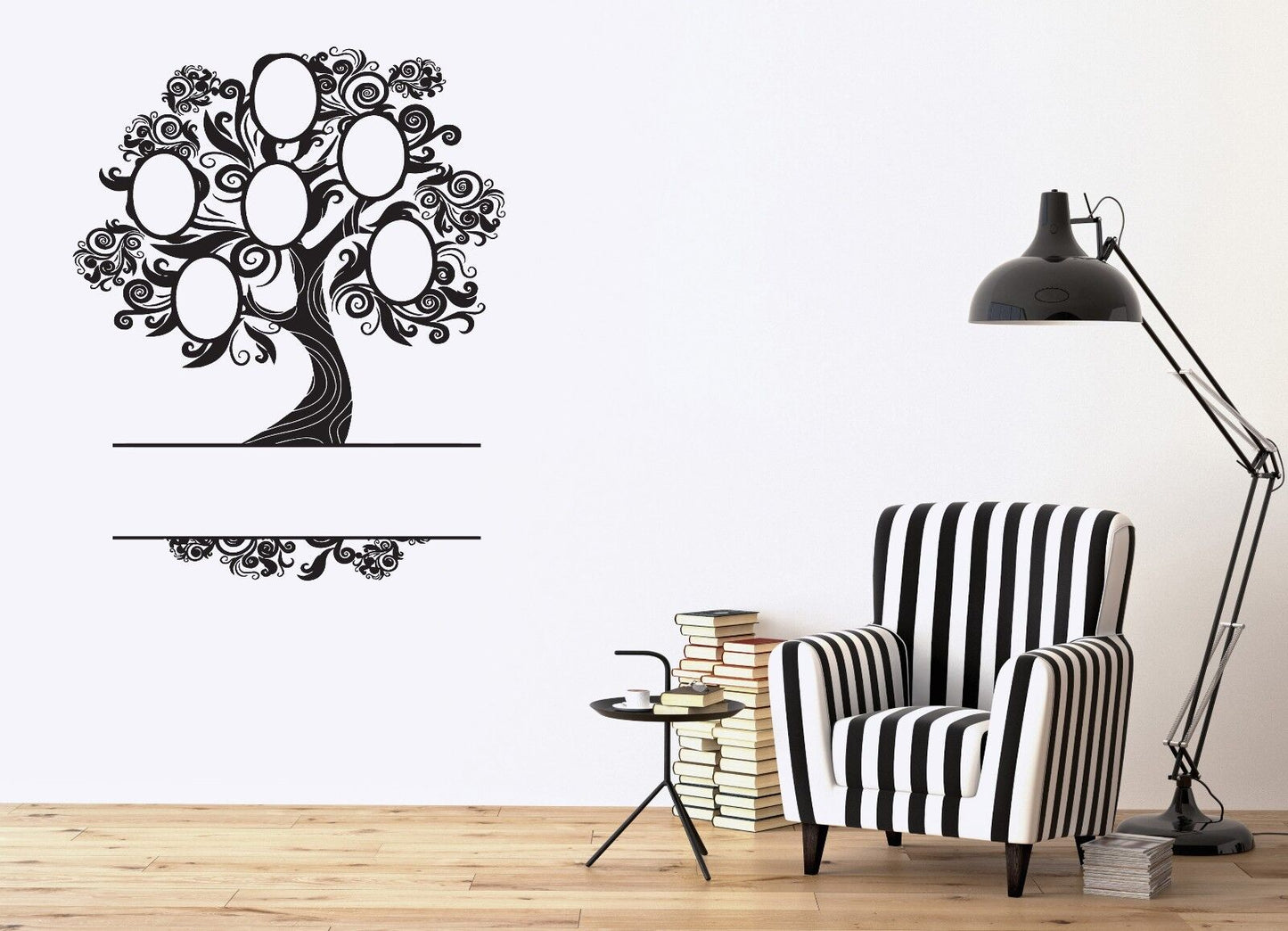 Wall Sticker Vinyl Decal Heraldic Family Tree Frame Pictures Ancestral (n150)