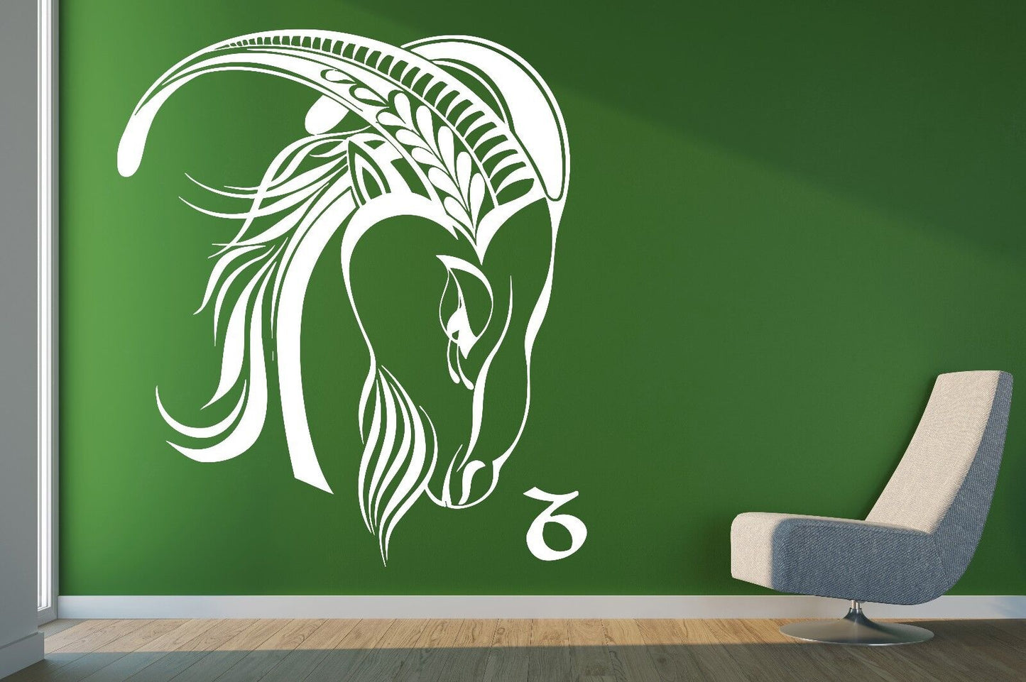 Wall Vinyl Sticker Decal Symbol of Capricorn Horoscope Tenth (n151)