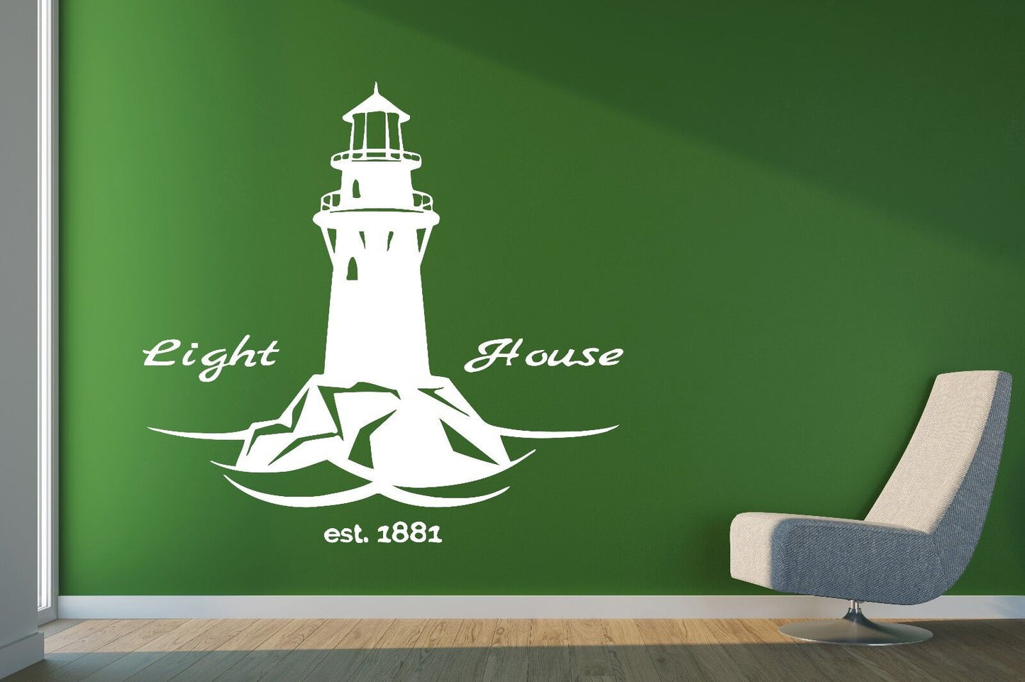 Wall Vinyl Sticker Decal Lighthouse Tower Beacons Beach Decor (n173)