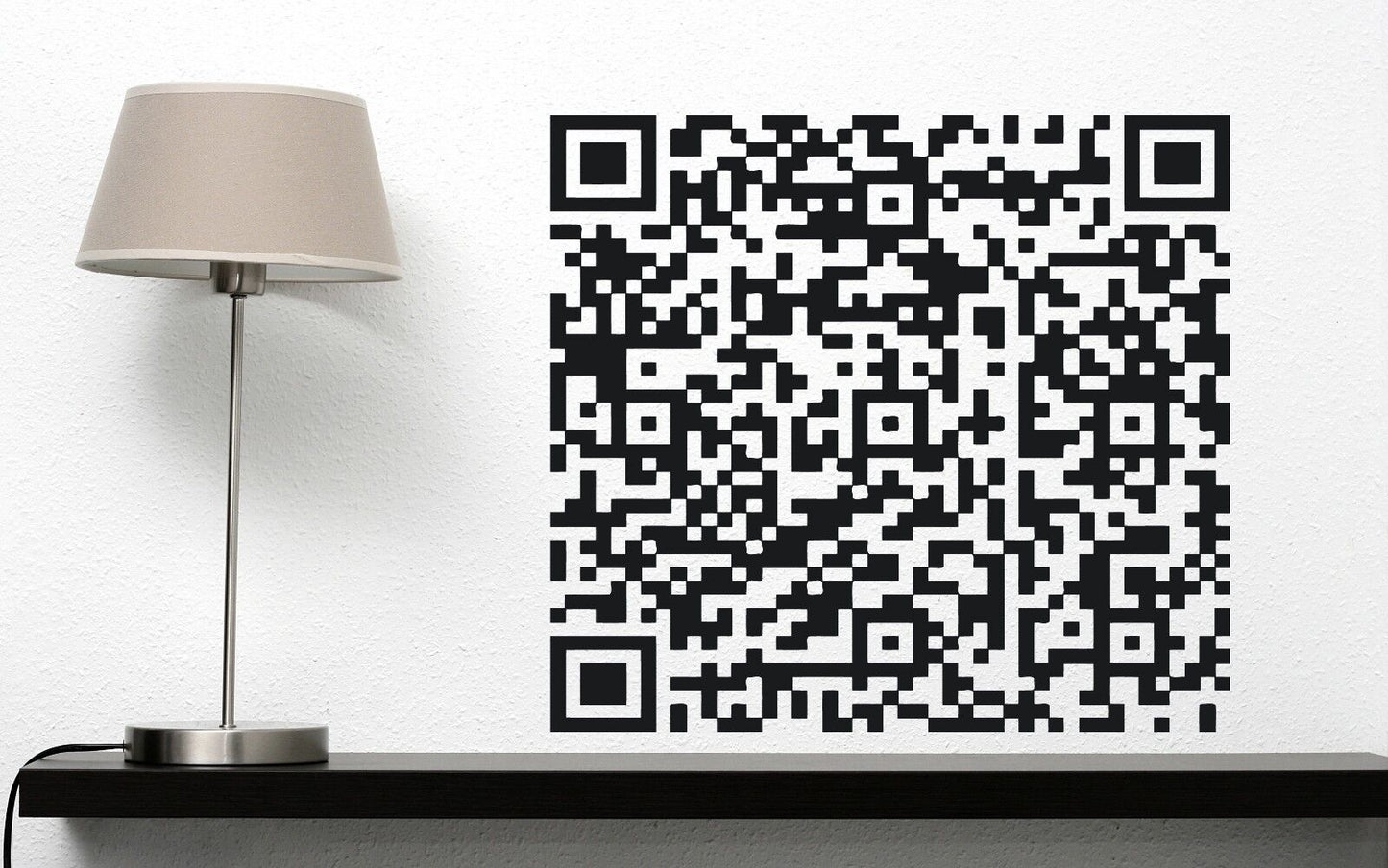 Wall Vinyl Sticker Decor Barcode Two-Dimensional Encrypted Information (n185)