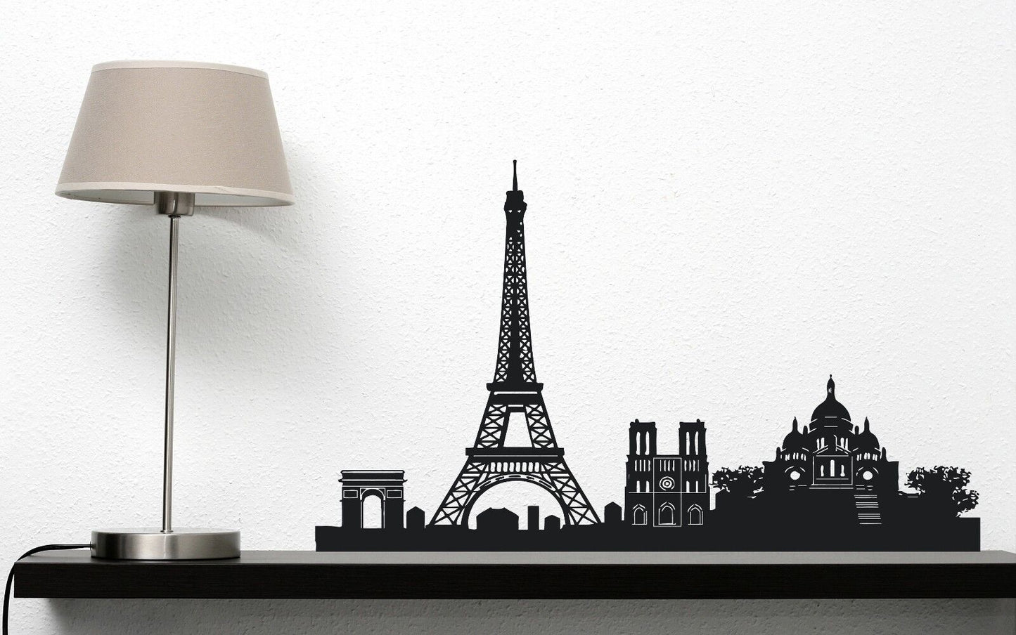 Wall Sticker Vinyl France Paris Eiffel Tower Triumphal Arch Cathedral (n188)