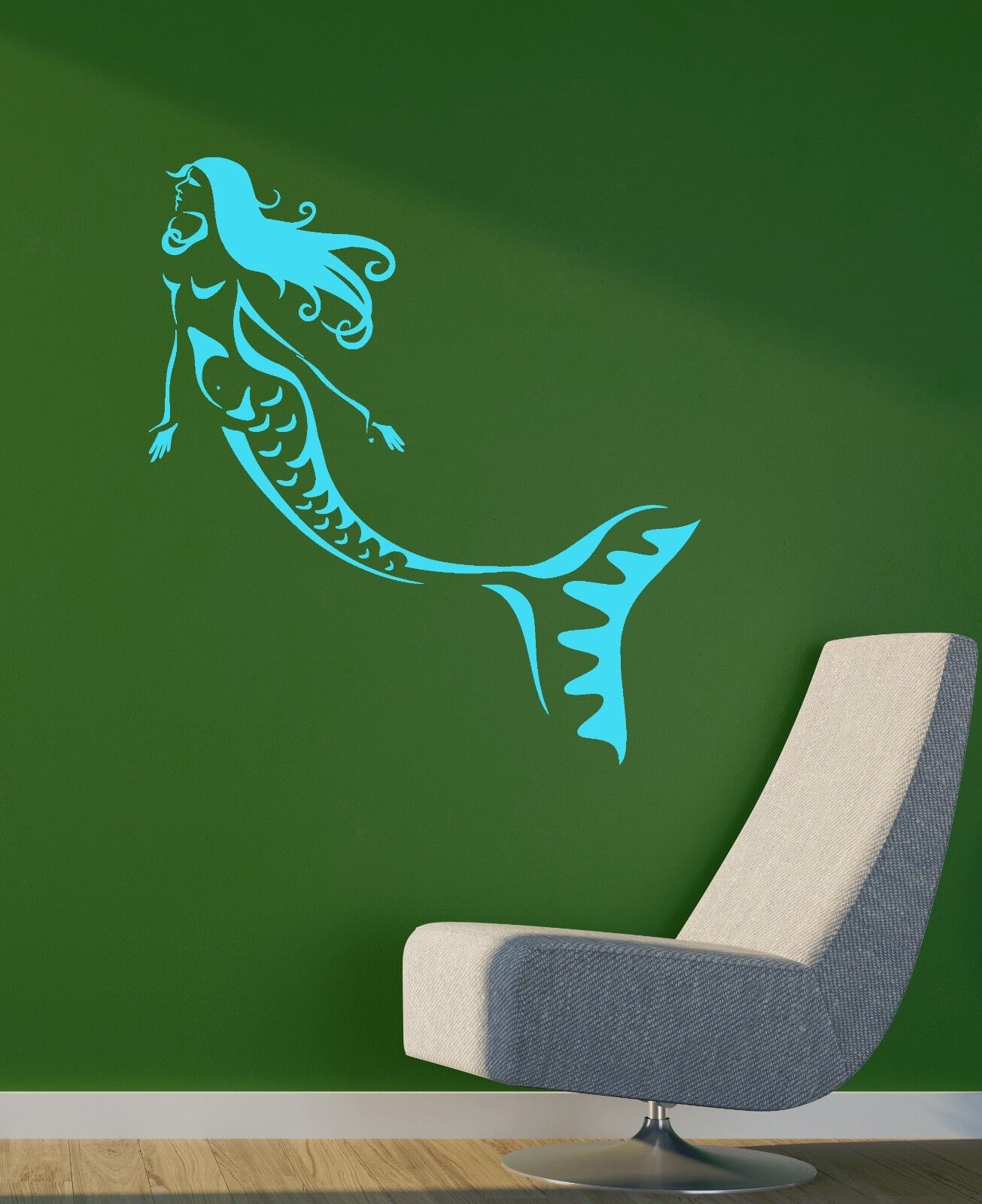 Wall Stickers Mermaid Myth Marine Kids Room Girl Fairy Tale Vinyl Decal (ig2055)