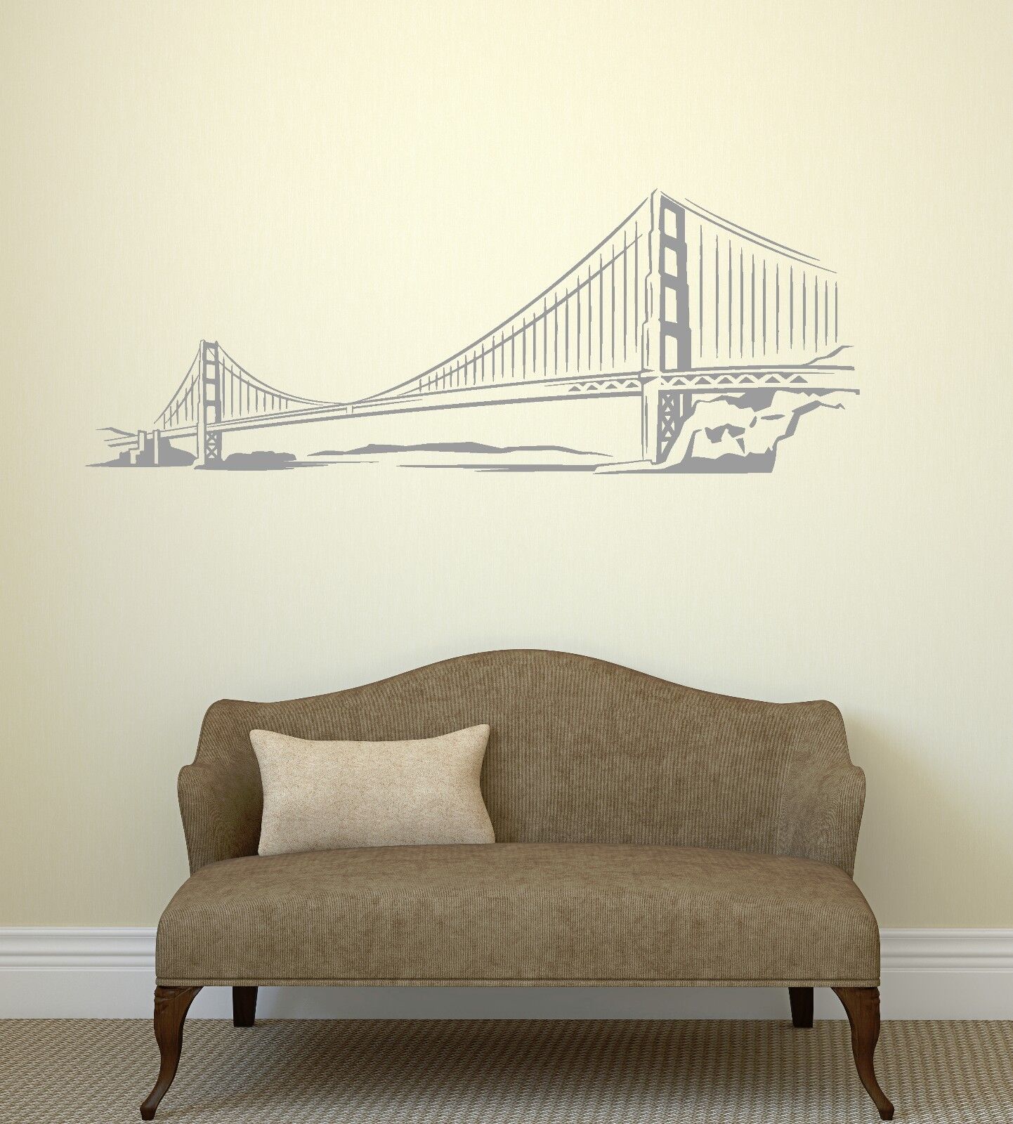 Wall Stickers Bridge Architecture Coolest Room Art Mural Vinyl Decal (ig2059)