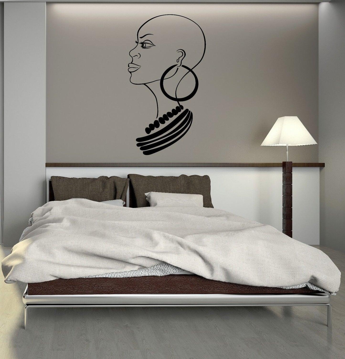 Wall Stickers Vinyl Decal Beautiful African Woman Beauty Salon (ig2078)