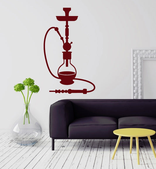 Shisha Hookah Smoke Arabic Cafe Bar Bong Relax Wall Sticker Vinyl Decal (ig2083)