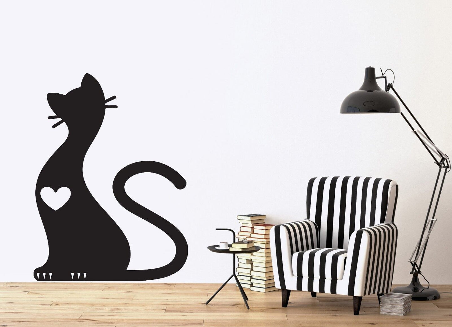 Wall Sticker Vinyl Decal Cute Soft Fluffy Cat Ears Tail Claws (n215)