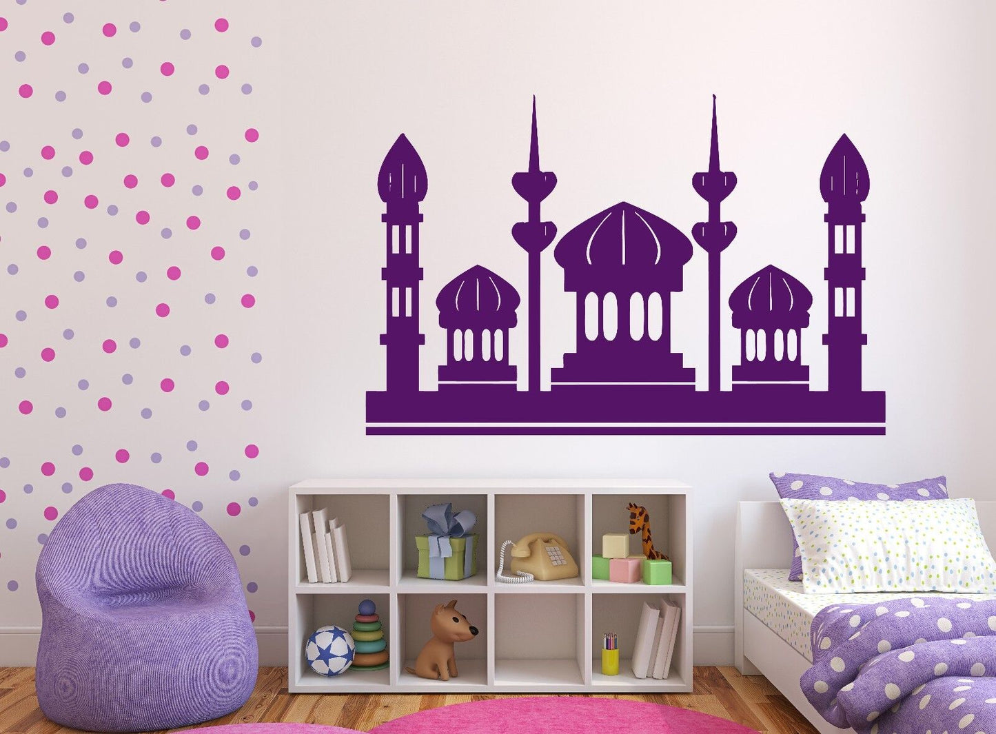 Wall Sticker Vinyl Decal Fairy Eastern City Two Magic Moon Star (n222)