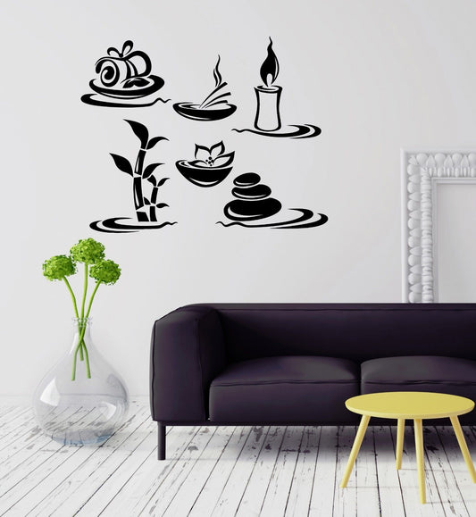 Wall Vinyl Sticker Decal Beauty Salon Spa Relax Bathroom Woman (ig2087)