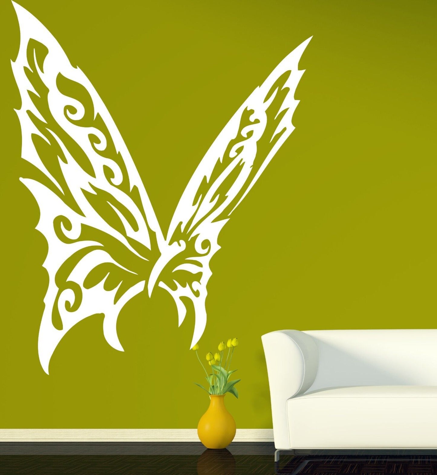 Wall Vinyl Sticker Decal Chic Elegant Luxury Butterfly Wings (n227)