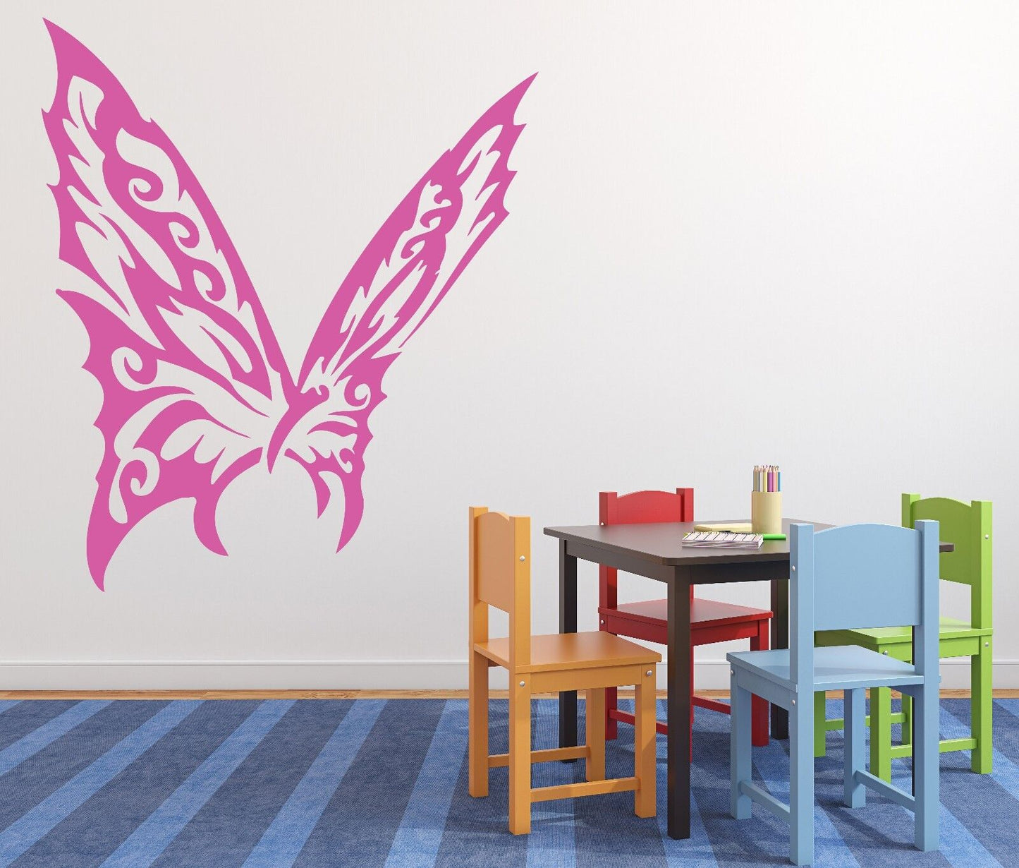 Wall Vinyl Sticker Decal Chic Elegant Luxury Butterfly Wings (n227)