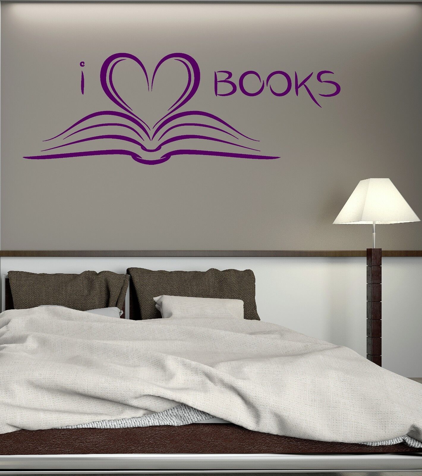 Wall Stickers Book Library Reading Bookworm Bookstore Art Mural Decal (ig2092)