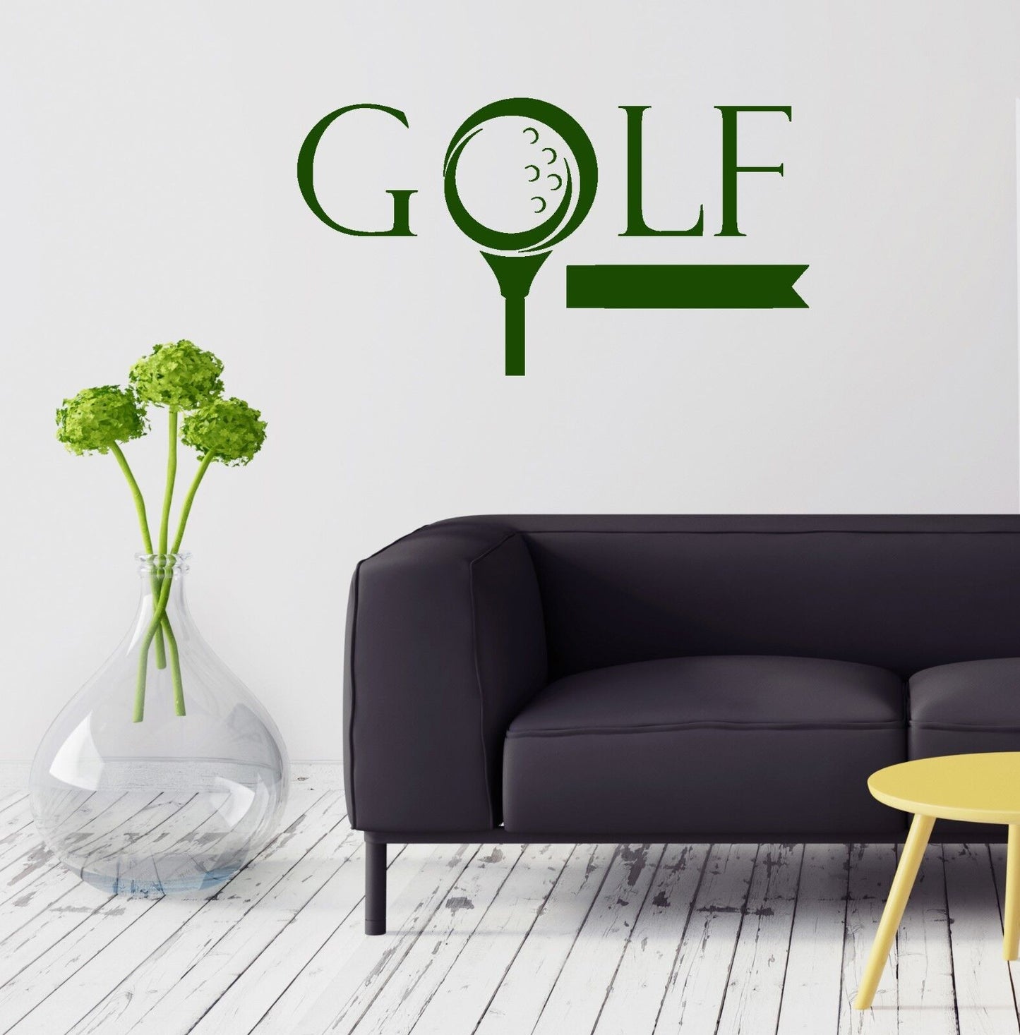 Wall Stickers Golf Club Sport Ball Lettering Fan Vinyl Decal Art Mural (ig2104)