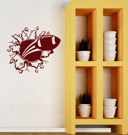 Wall Decal Vinyl Sticker American Football Sports Fan Ball Boys Room (ig2108)