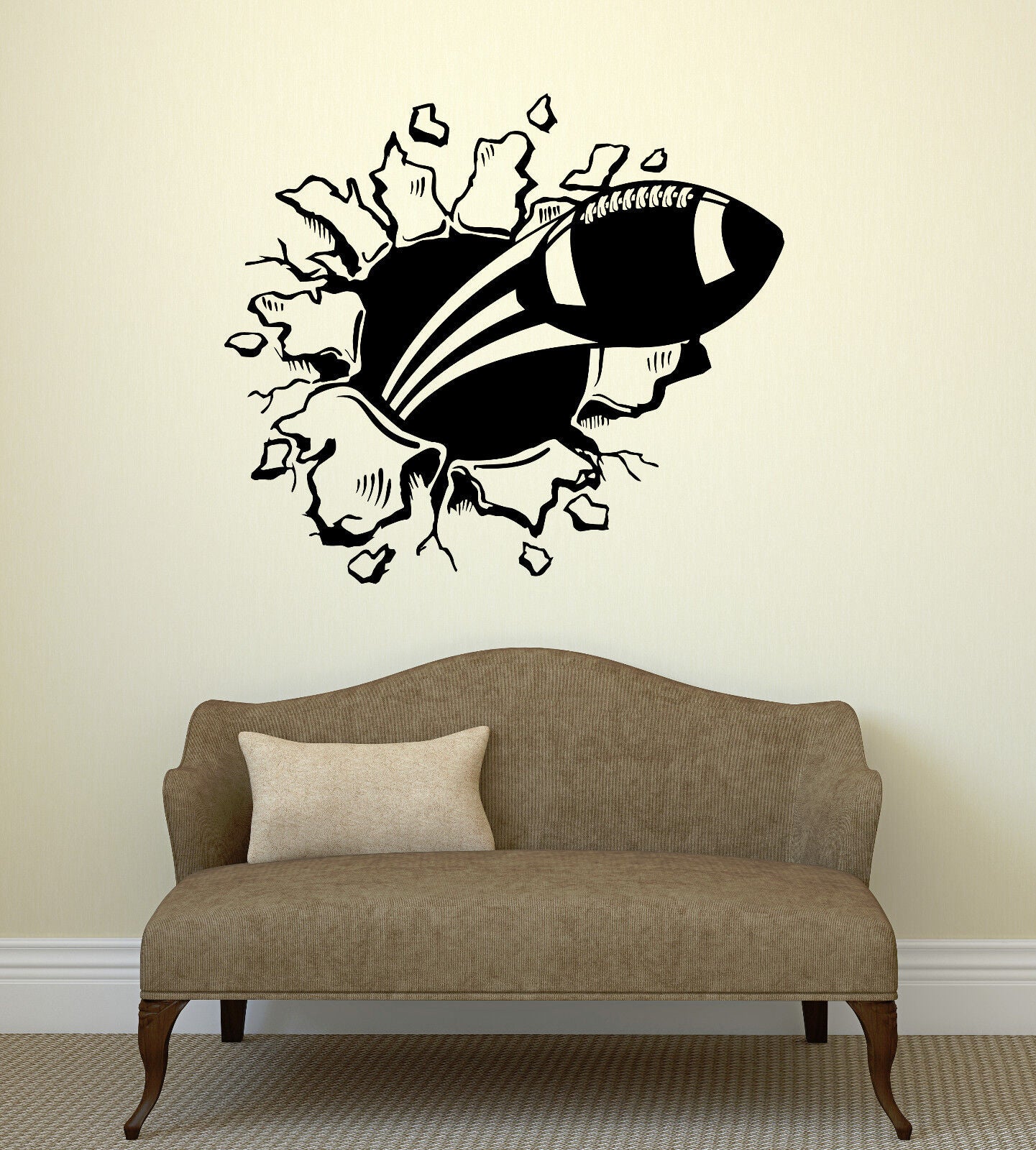 Wall Decal Vinyl Sticker American Football Sports Fan Ball Boys Room (ig2108)