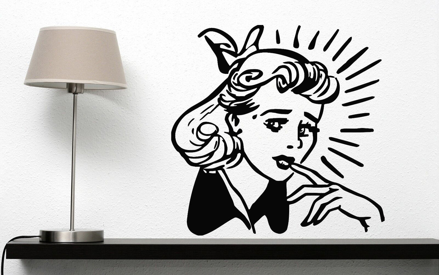 Wall Vinyl Sticker Beauty Salon and Spa Styling Haircut Makeover  (n250)