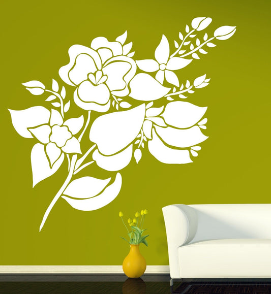 Wall Sticker Vinyl Decal Great Floral Ornament for Room Decoration (n262)