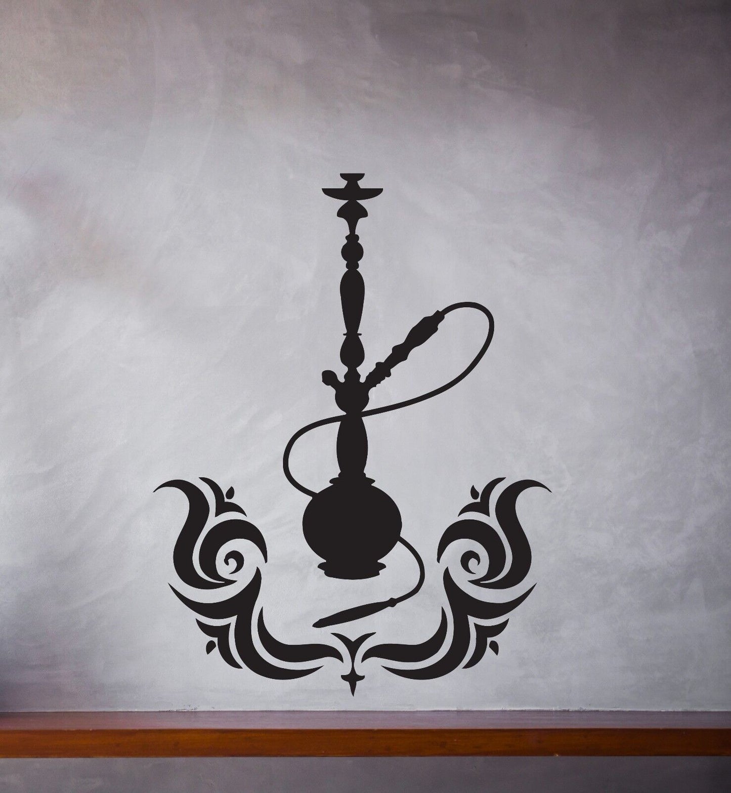 Vinyl Decal Device Hookah Decorative Smoking Tobacco Wall Sticker (n293)