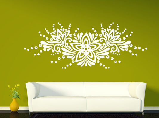 Wall Vinyl Sticker Decal Ornament Floral Pattern Flower Bud Drops (n306)